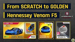 Asphalt 9 | From SCRATCH to GOLDEN Hennessey Venom F5 | RTG #389