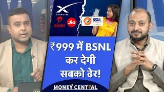 BSNL to Take on Starlink, Jio, Vi, Airtel | ₹999 के प्लान से सबकी छुट्टी कर देगी BSNL!