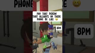 POV that person that allways on there phone be like  #roblox #brookhaven #shorts