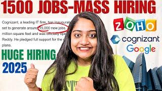 Finally2025 Mass Hiring Announced by Zoho, Cognizant