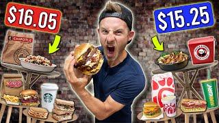 Eating The TOP 10 MOST EXPENSIVE Fast Food Menu Items!