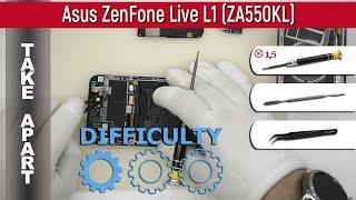 How to disassemble  Asus ZenFone Live L1 (ZA550KL) Take apart Tutorial