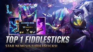 Wild Rift FIDDLESTICKS - TOP 1 Star Nemesis Fiddlesticks S14 Ranked Gameplay + Build