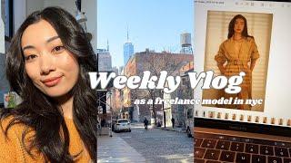 WEEKLY VLOG: busy week in my life as a freelance model in nyc, castings, hand modeling, photoshoots