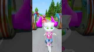 Skibidi Toilets & Weird Cars Crossing Giant Thanos Leg Bollard Trap Crash in BeamNG.drive
