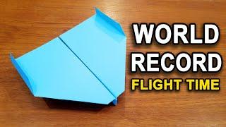 How To Make The WORLD RECORD PAPER AIRPLANE