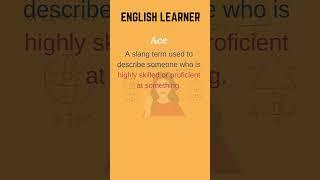 English Word - Ace - Meaning With An Example #englishwords #english #ace