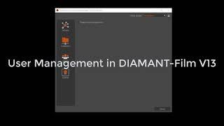 User Management in DIAMANT-Film V13