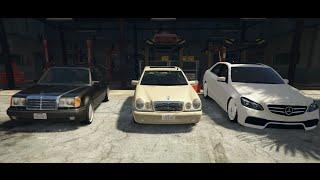 GTA V | MERCEDES W124 E500 vs. W210 E430 vs. W212 E63 AMG | GTA 5 MOD