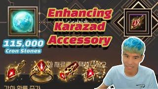 [BDO] Enhancing Karazad Accessory with 115k Cron Stones 크론석 11만개로 카라자드 악세 강화하기!