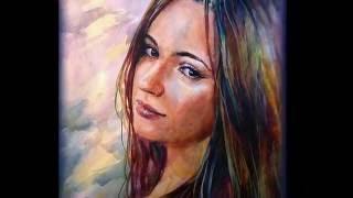 Portrait of a watercolor. Fast drawing. StudioVikiART