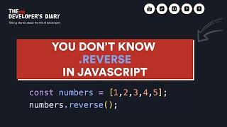 Rebuilding the .reverse function from scratch and improve your craft (I Don't Know JavaScript)