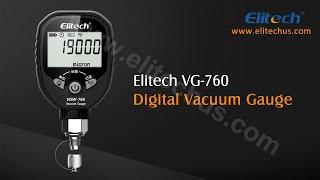 Elitech VG-760 HVAC Digital Vacuum Gauge Micron Gauge