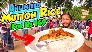 For Rs 149, I ate UNLIMITED Champaran Mutton Rice at Ranchi | Ranchi Mutton Chawal