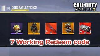 CODM 7 NEW WORKING REDEEM CODE 2024 | CALL OF DUTY MOBILE REDEEM CODE 2024 | COD MOBILE REDEEM CODE