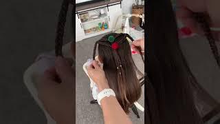 Christmas inspired hairstyle! #christmashair #christmashairstyles #hairtutorial #easyhairstyles