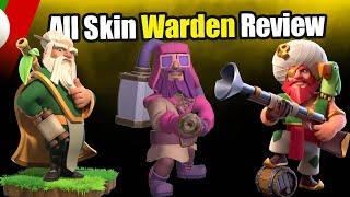 all skin Warden review #clashwithtai #TAIGaming #ClashofClans