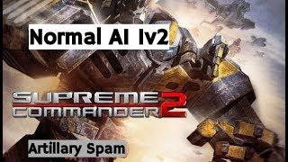 Supreme Commander 2 | 1v2 Normal AI | Artillery spam