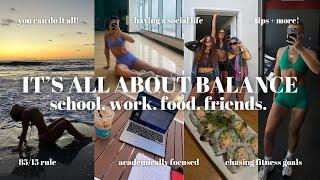 YOU CAN DO IT ALL: balancing school/work, your fitness goals & a social life!!