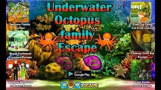 Wow Underwater Octopus Family Escape Walkthrough [WowEscape]