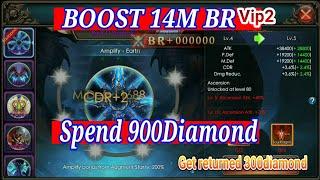 Boost 14M BR only spend 600 Diamond!! LEGACY OF DISCORD