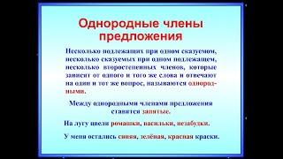 14 час Однородные члены предложения Русский язык 4 и 5 класс Ридель Алиса
