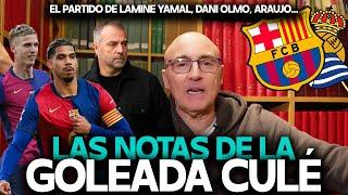 ¿SOBRESALIENTES LAMINE YAMAL Y DANI OLMO? ¿APRUEBA RAPHINHA? NOTAS DEL BARCELONA 4-0 REAL SOCIEDAD