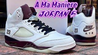 UPCOMING! Jordan 5 A Ma Maniere 2025 review & on foot! 