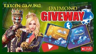 FREE FIRE LIVE GIVEAWAY CUSTOM ROOM | FF LIVE DIAMOND GIVEAWAY