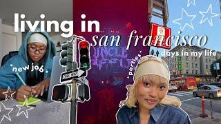 MOVING TO SAN FRANCISCO: working at my new job, shopping, & uncle waffles show // days in my life 