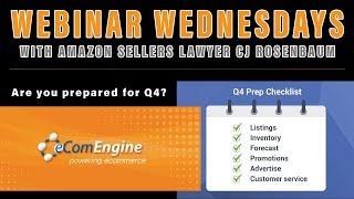 WEBINAR WEDNESDAY with eComEngine: Software for Amazon Sellers