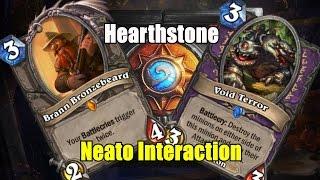 Hearthstone - Interesting Interaction With Brann Bronzebeard and Void Terror