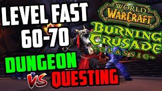 The Fastest Way to Level in TBC Classic - Quests vs Dungeons