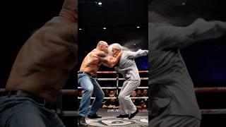Shocking! An 80-year-old man kicked over a 200-pound strong man with one foot #kungfu #fight #ai