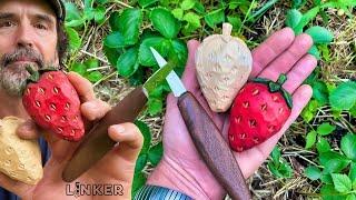 Carve a Giant Scandinavian Style Strawberry