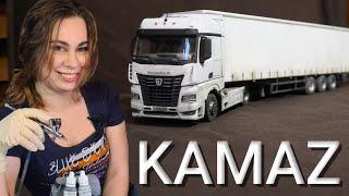 A huge KAMAZ truck. I build and paint a KAMAZ model!