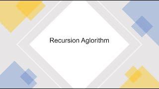 Recursion Algorithm (Part 6)