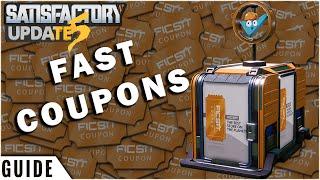 Unlock EVERYTHING With Fast Coupons | Satisfactory Update 5 Guide