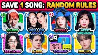 SAVE ONE SONG: RANDOM Rules, 8 SONGS, Save your Favorite Tracks! #2 | KPOP QUIZ 2025 