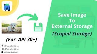 How to Save Image to External Storage API 30+ || Scoped Storage Android Q R || Android Studio