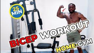 25 Minute Bicep Workout | Multi Gym Exercise Machine Follow-Along