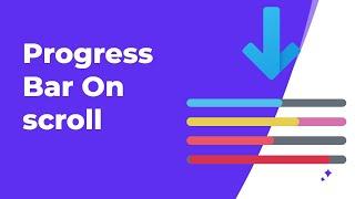 Pure javascript Progress bar on scrolling