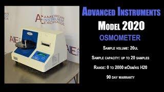 Advanced Instruments model 2020 osmometer (3350C METER)