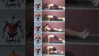  Full Body Bodyweight Workout | No Equipment Home Routine #shorts