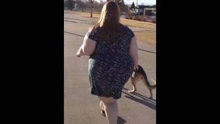 Ssbbw Foxy Roxxie Waddling in a Short Dress