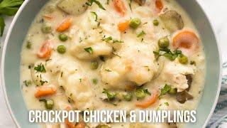 EASY Crockpot Chicken and Dumplings | The Recipe Rebel