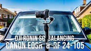 DJI RONIN SC Setup & Balance the Canon EOSR & RF 24-105mm f/4 Lens