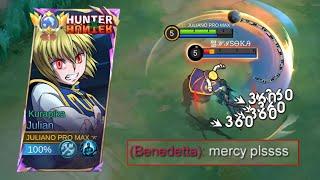 JULIAN HAS NO MERCY TO HIS OPPONENT IN EXP LANE (repentance comes later) - Mobile Legends