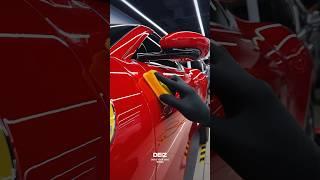 Ceramic coating for Ferrari by DEIZ detailing  #detailingwork #automobile #dubai #cardetailling