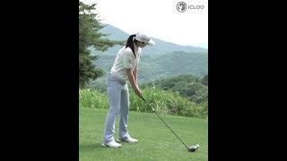 In the hole where you can't see the fairway, you hit it more without hesitation. She is Gayoung Lee.